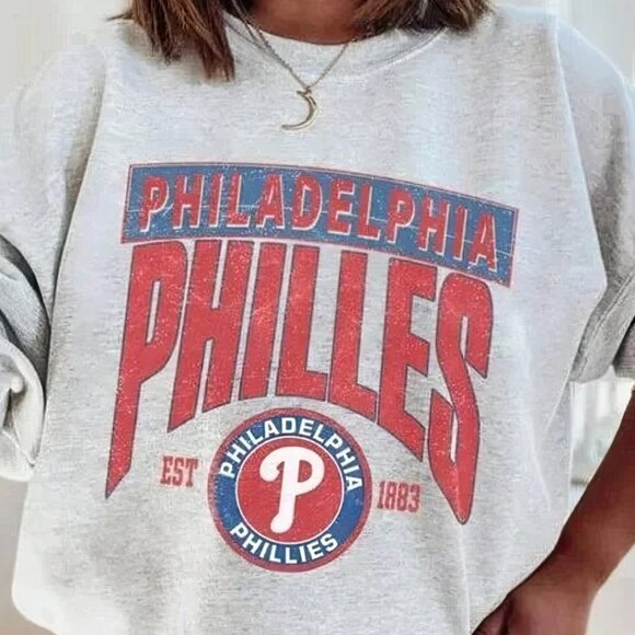 Retro 1883 Philadelphia Phillies Baseball Sweatshirt, Vintage MLB Phillies shirt - Picture 2 of 4